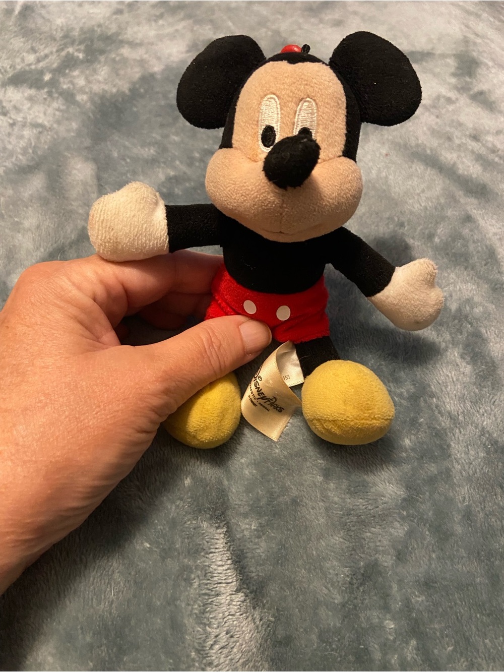 Disney Mickey Mouse Plush Clip - Red, Black, Yellow Disney parks key chain - Picture 3 of 4